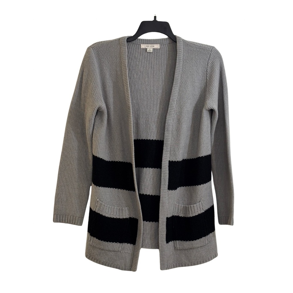 Adam Levine Collection Gray and Black Cardigan
